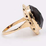 Vintage Granatring aus 14 Karat Gold, 60er Jahre