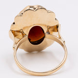 Vintage Granatring aus 14 Karat Gold, 60er Jahre
