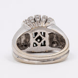 Vintage-Ring aus 18 Karat Weißgold und Diamant (1.23 ctw), 60er Jahre