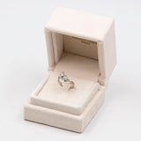 Vintage-Diamantring aus 18 Karat Weißgold (ca. 0.50 ctw), 60er Jahre