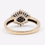 Vintage-Diamantring aus 9-karätigem Gelbgold (0.15 ctw), 1994