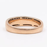 Vintage-Ring aus 14-karätigem Roségold mit Pavé-Diamant (0,26 ctw)