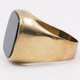 Vintage-Herrenring aus 8-karätigem Gold mit Heliotrop, 70er Jahre