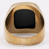 Vintage-Herrenring aus 8-karätigem Gold mit Heliotrop, 70er Jahre