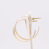 Vintage 18k yellow gold earrings, 80s