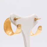 Boucles d'oreilles vintage en or jaune 18 carats, 80