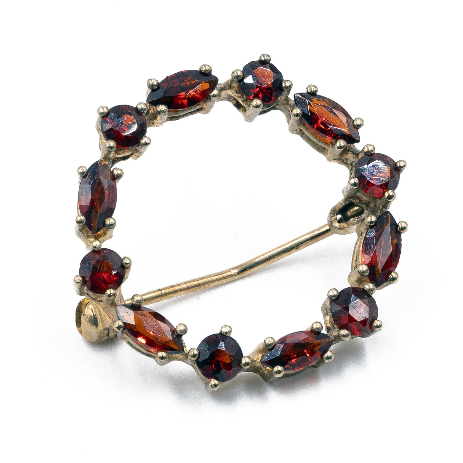 Spilla Vintage Con Perle Di Camelia E Nappa, Braccialetto Con Spilla Vintage Con Perle Di Camelia E Nappa, Braccialetto Con