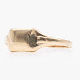 Винтажное кольцо-печатка из желтого золота 8 карат