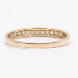 Vintage-Ring aus 9-karätigem Gelbgold mit Diamanten (0,10 ctw)