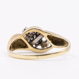 Винтажное кольцо из 14-каратного желтого золота с бриллиантом (0,28 карата), 70-е гг.