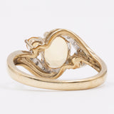 Vintage-Ring aus 9-karätigem Gelbgold mit Heliodorus (1 Karat) und Diamanten, 2002