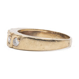 Vintage Riviera Ring in 9k Yellow Gold with Diamonds (0,25ctw)
