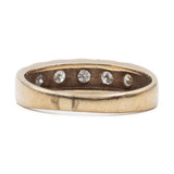 Vintage Riviera Ring in 9k Yellow Gold with Diamonds (0,25ctw)