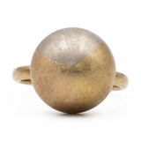 Vintage 14k tricolor gold ring (yellow, red and white), 70s