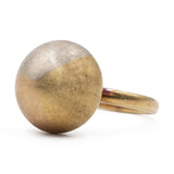 Vintage 14k tricolor gold ring (yellow, red and white), 70s