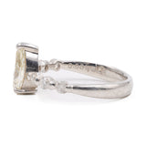 ANELLO IN PLATINO 900 CON DIAMANTE A GOCCIA (1.18CTW)