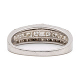 ANELLO A FASCIA IN PLATINO 900 E DIAMANTI (1 CTW)