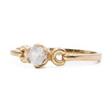 ANELLO IN ORO GIALLO 8K CON SPINELLO SINTETICO