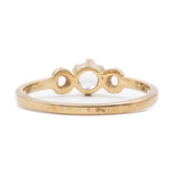 ANELLO IN ORO GIALLO 8K CON SPINELLO SINTETICO