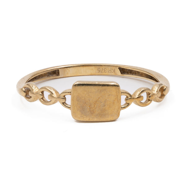 Anello vintage in oro giallo 9k