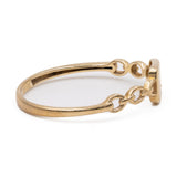 Anello vintage in oro giallo 9k