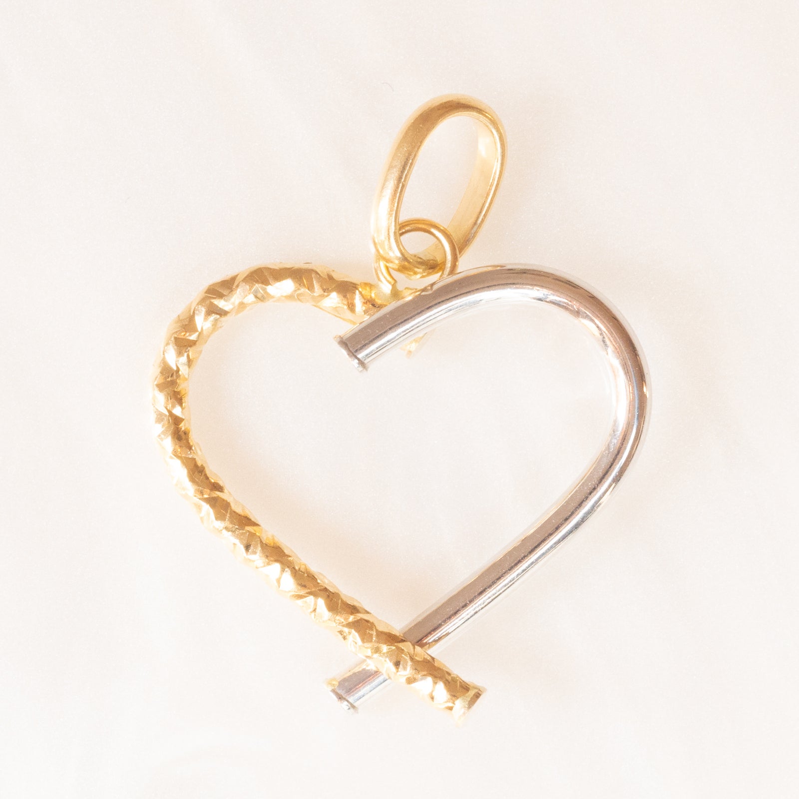 Collana con ciondolo a forma di cuore in latta – Regalo per il 10° anniversario, in latta pura - Italia
