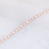 Collana vintage con perle rosa e con chiusura in oro giallo 18K,anni ‘90