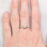 Anello vintage in platino con diamanti per un totale di 0.62ct (centrale di taglio ottagonale e di 0.33ct), anni ‘90