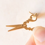 Paar Vintage-Anhänger in Kamm- und Scherenform