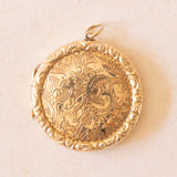 Vintage-Fotorahmen-Charm aus 9 Karat Gelbgold vergoldetem Metall, 50er/60er Jahre