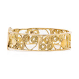 Anello vintage in filigrana di  oro giallo 18k