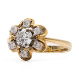 Vintage-Diamantring aus 14-karätigem Gelbgold (0,68 ctw)