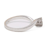 Anello vintage in oro bianco 14k con diamanti (0,08ctw)