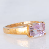 Anello da cocktail vintage in oro giallo 9K con ametrina (1.38ct)