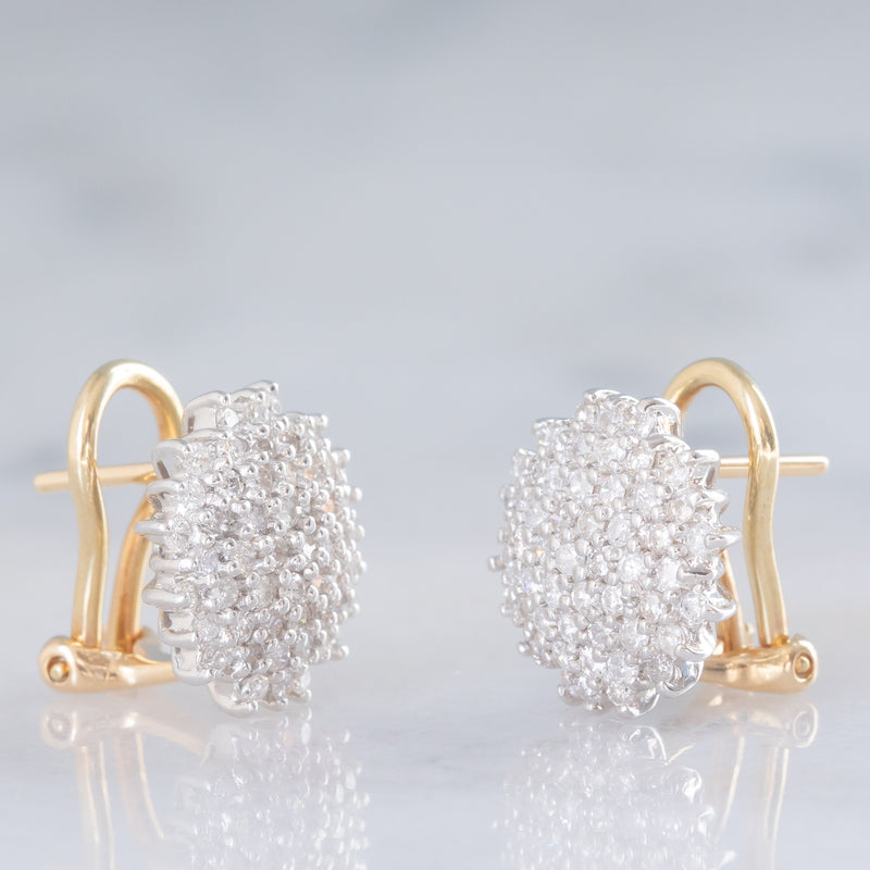 Orecchini vintage in oro bianco 18K con perle e diamanti, anni '60 - Antichità Galliera Orecchini vintage in oro bianco 18K con perle e diamanti, anni '60 - Antichità Galliera