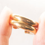 Vintage Creolen aus 8 Karat Gelbgold, 60er Jahre