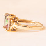 Vintage-Ring aus 9-karätigem Gelbgold mit mystischem Quarz (ca. 3.50 ct), Jahr 2006