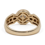 Anello vintage in oro giallo 14k con diamanti (0,40ctw)