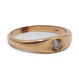 Anello vintage in oro giallo 9k con diamante (0,20ctw)