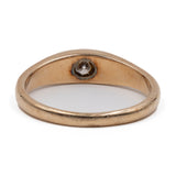 Anello vintage in oro giallo 9k con diamante (0,20ctw)