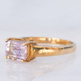 Anello da cocktail vintage in oro giallo 9K con ametrina (1.38ct)