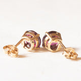 Vintage-Ohrringe aus 9-karätigem Gelbgold mit Turmalinen (ca. 1.50 Karat), 70er Jahre