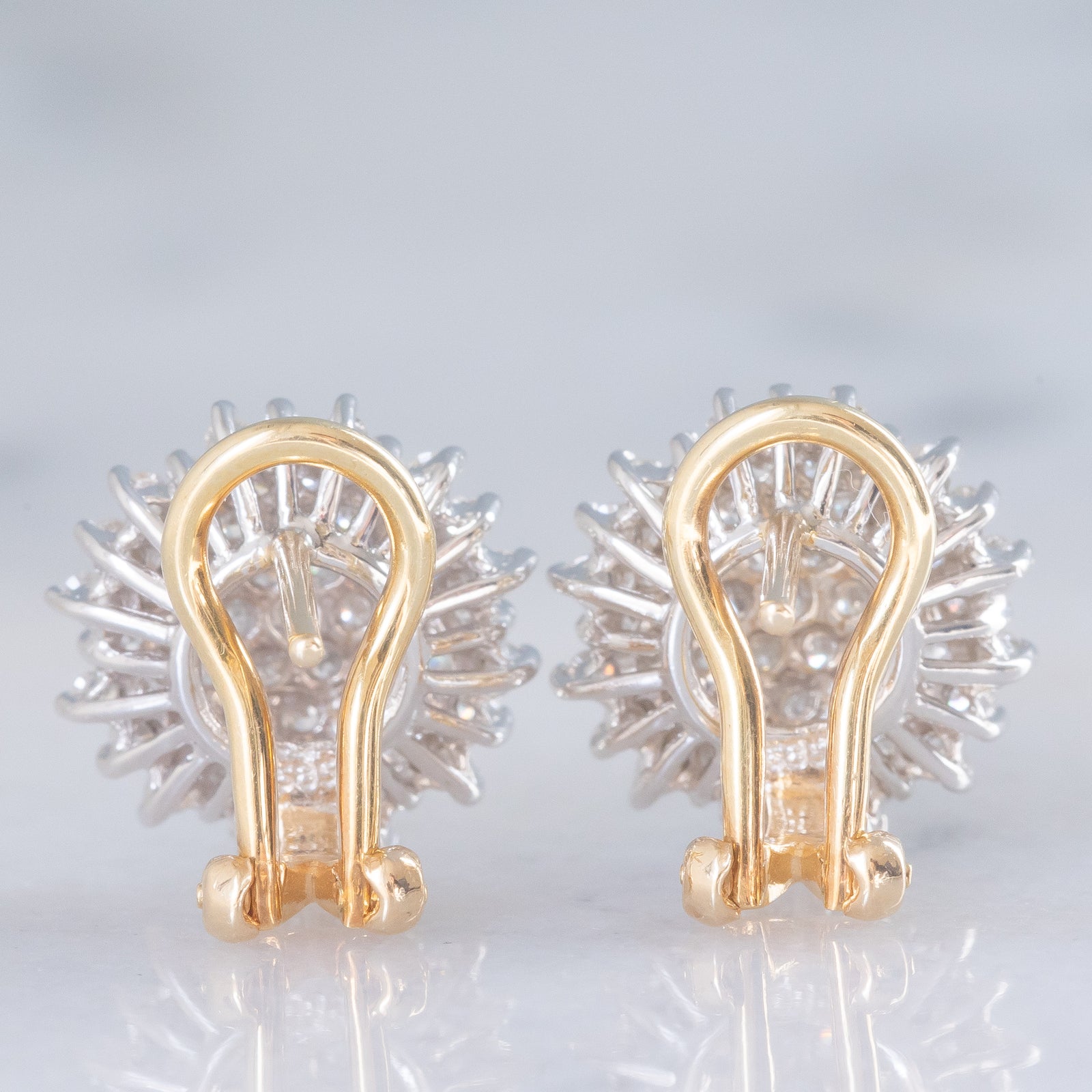 NKlaus Orecchini A Calice In Oro Giallo 333 (8kt) Con Granato Autentico - Gioielli Eleganti Con Finitura Opaca, Diametro 3mm