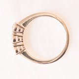 „Trilogie“-Ring aus 18 Karat Weißgold mit Diamanten (ca. 0.42 ctw), 80er Jahre