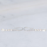 Orecchini pendenti vintage in platino con diamanti (1ctw), anni ‘90/anni ‘2000