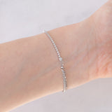 “Diamonds Are a Girl’s Best Friend” - Tennis moderno in platino con diamanti (1ctw)