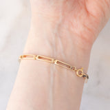 Braccialetto semirigido retrò in oro giallo 14K a argento con zaffiro (1ct ca.) e diamanti di taglio rosetta (0.36ctw ca.), anni ‘40/‘50