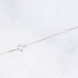 Vintage platinum crescent moon diamond necklace (1ctw)