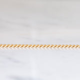 Catenina vintage con maglia “curb” in oro giallo 14K