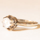 Solitario antico in oro 18K con diamante di taglio rosetta (0.50ct ca.), anni ‘20/‘30